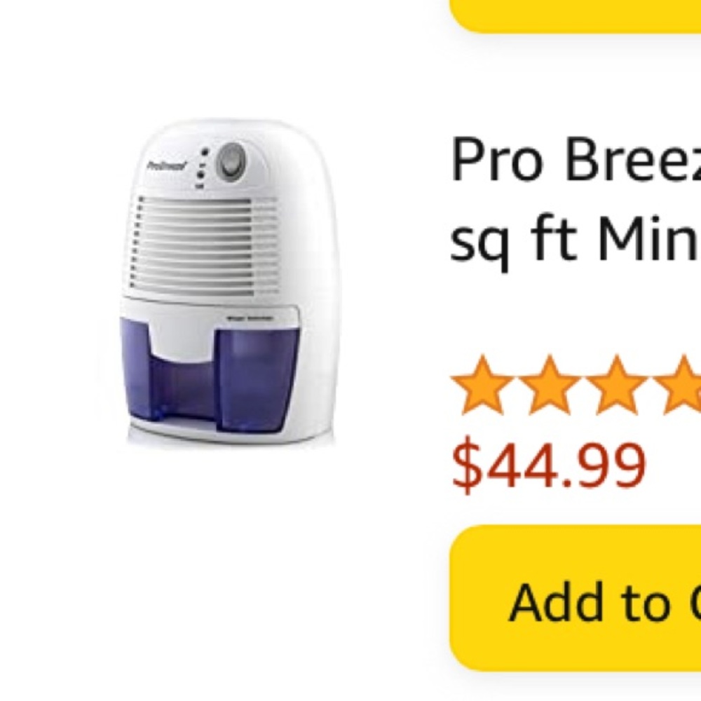 Pro Breeze Dehumidifiers for Humidity in Home,Bedroom, Bathroom,Basement,Kitchen